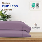 THREAD SPREAD 100% Egyptian Cotton Pillow Cases - 1000 Thread Count Pillow Cases Queen/Standard Size Set of 2, Soft, Breathable Extra Long Staple Sateen Weave Cotton Pillow Covers for Bed - Plum