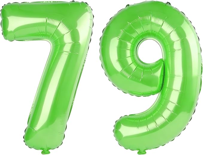 40 Inch Number 79 Balloons for 79th Birthday Party Decorations, 0-100 Fruit by FOBELEC