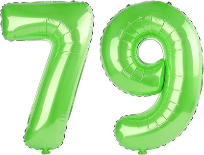 40 Inch Number 79 Balloons for 79th Birthday Party Decorations, 0-100 Fruit by FOBELEC