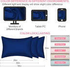 Mulberry Silk Pillow Cases Standard Size with Hidden Zipper, Ultra Smooth and Soft Breathable Cooling Silk Satin Pillowcase for Hair and Skin, Gifts for Women Men (Royal Blue, 20x26 Inches, 1 Pack)
