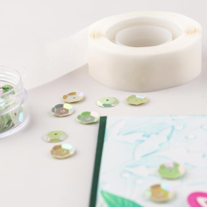 1500PCS Point Dots Balloon Glue Removable Adhesive Point Tape, 5Rolls Double - Image 5