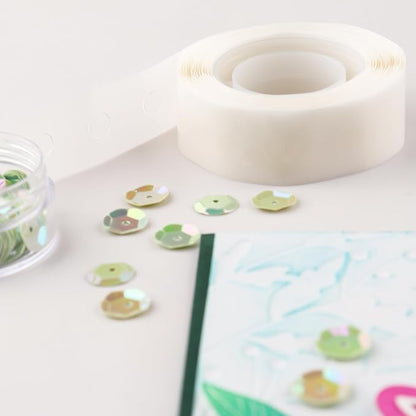 600PCS Point Dots Balloon Glue Removable Adhesive Point Tape, 2Rolls Double - Image 5
