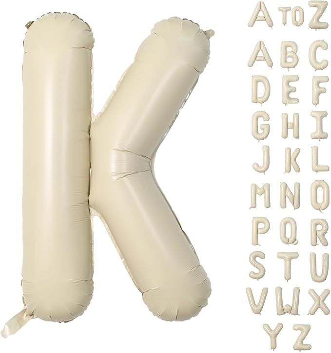 Biapian 40 Inch Giant Cream K Foil Balloons by BIAPIAN