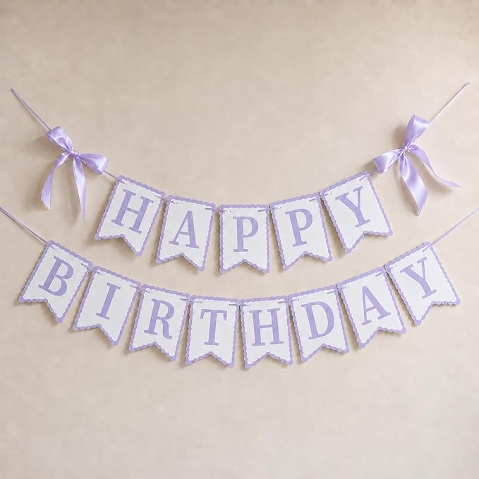 Lavender Happy Birthday Banner by TULOBI