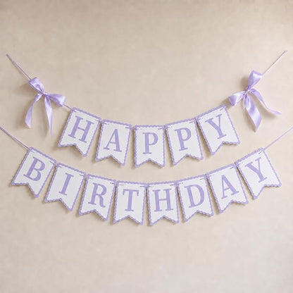 Lavender Happy Birthday Banner by TULOBI