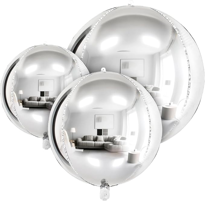 18 Pcs Foil Balloons Shiny Round Balloons Set Large Balloon Garland Arch by TOTAFAM