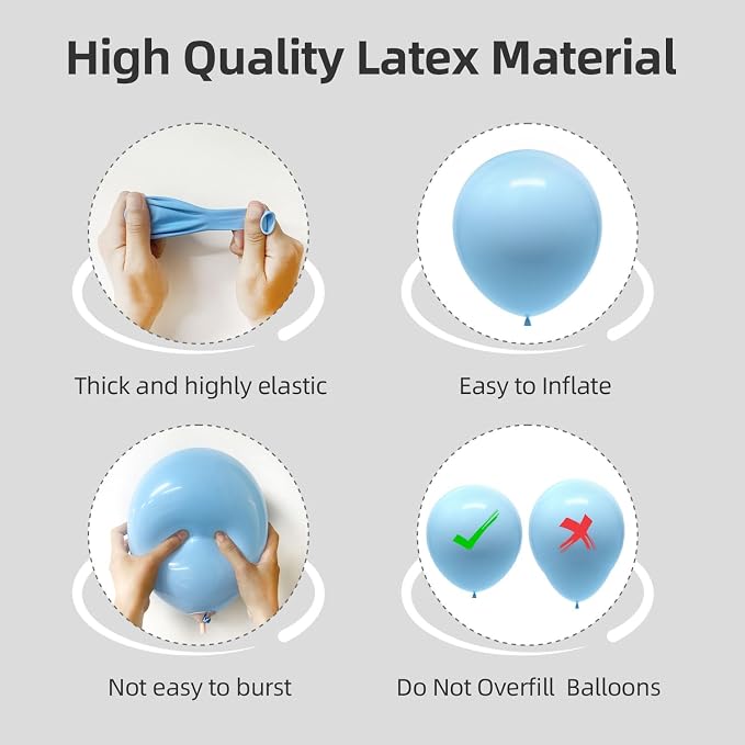 135pcs Pastel Balloons Different Sizes 18" 12" 10" 5" Macaron Latex Balloon - Image 3
