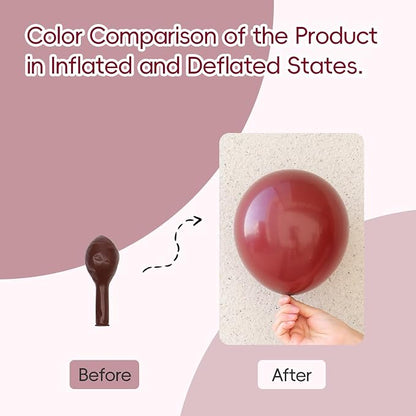 Burgundy Balloons 12 inch, Maroon Balloons 50pcs Party Balloons - Image 3