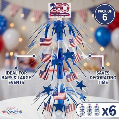 PMU 6 Pcs 21 Inch Patriotic Centerpieces - Image 3