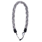 DIGUAN Chubby Narrow Synthetic Hair Braided Headband Classic Chunky Plaited Braids Elastic Stretch Hairpiece Women Girl Beauty accessory, 58g (Salt & Pepper)