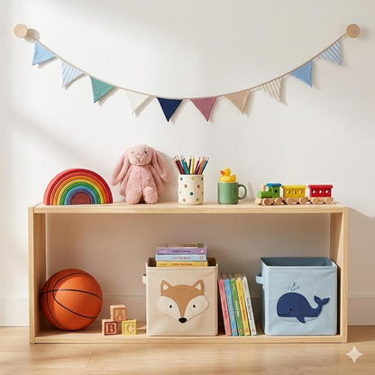 2Pcs Triangle Bunting Flag No-DIY Cotton Fabric Garland Reusable Party Banner - Image 6