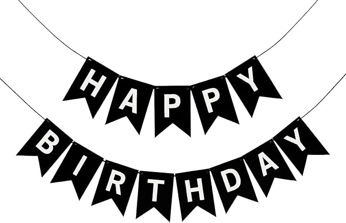 Happy Birthday Banner Birthday Party Supplies by GLASNES