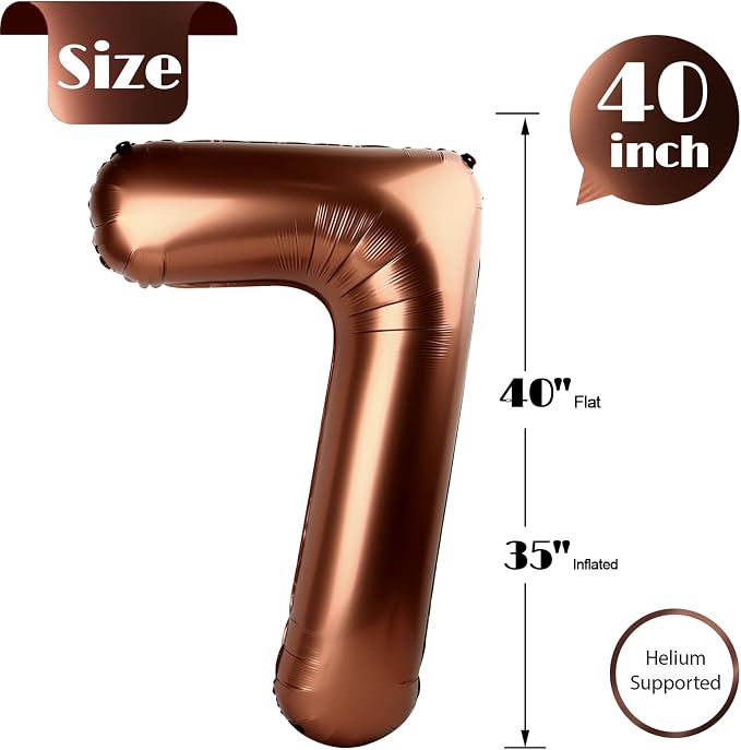 Brown 7 Balloon - Image 5