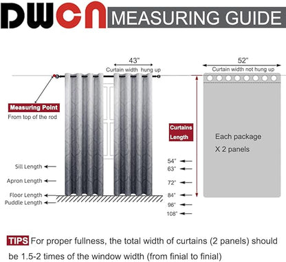 DWCN Grey Blackout Curtains - Image 8