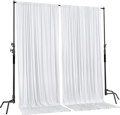 AK TRADING CO. 10 feet x 10 feet Polyester Backdrop Drapes Curtains Panels - Image 2