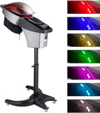 Standing Hair Steamer for deep Conditioning，7 Color Pattern Hooded ，3 Modes，deep Scalp Care, Adjustable Height, Computer-Controlled Panel，Suitable for Hair Salons and Home use