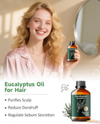 Pure Eucalyptus Essential Oil for Outdoor Shield, Patio & Garden Protection, Mumianhua Natural Spray Blends for Diffuser, Outdoor Freshness, Unwanted Distractions, Skin, Hair 3.38 Fl Oz