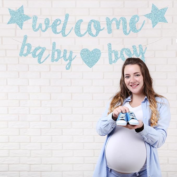 Baby Boy Shower Decorations - 3M Long Welcome Banner - Image 7