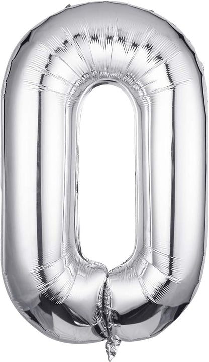 Single Aluminum Hanging Foil Film Silver Letter Balloons O 40 Inch | by FFNIU