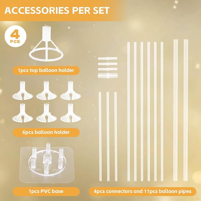 Balloon Stand Kit, 4 Pack Table & Floor Balloon Arch Stands - Image 6
