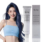 PureStyle 100ml Professional Permanent Hair Color Dye Cream Ammonia Free, Long Lasting Light Grey Blue Color, 100% Gray Coverage, Natural Shine, For All Hair Types Easy At Home Application