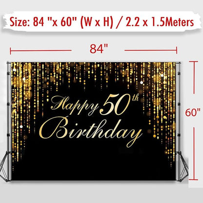 Happy 50th Birthday Photo Background - Image 5