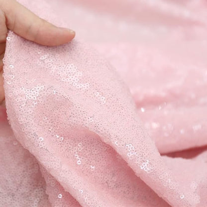 Poise3EHome Pink Sequin Backdrop Curtains, 4 Panels 2FTx8FT Glitter Background - Image 8