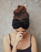 Extra Wide Headbands for Women Large Turban Headband Non Slip Boho Elastic Hairband Hair Twisted Knot Head Bands Accessories