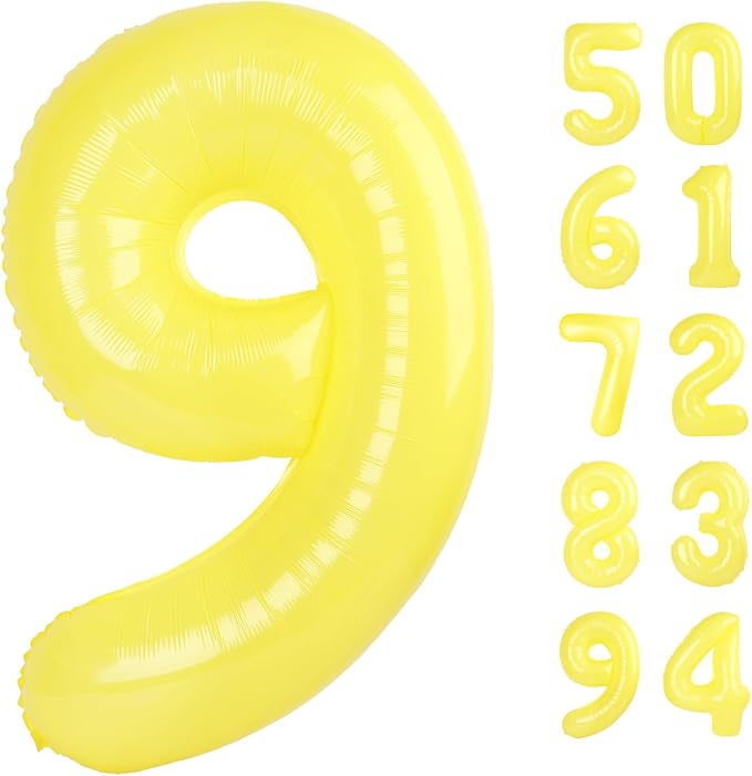 Yellow 9 Balloon by IWERP