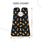 Beard Bib with 3 Suction Cups, Non-Stick Waterproof Hair Catcher Apron, Men's Shaving Essential for Grooming, Doodle Pets Dog Black Shave Bib