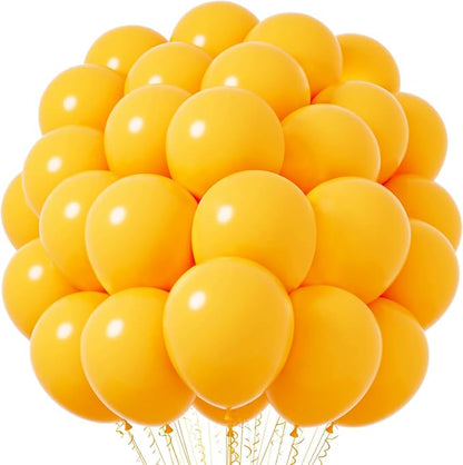 Voircoloria 66pcs Lemon Yellow Mustard Yellow Latex Party Balloons, 12inch | by Voircoloria