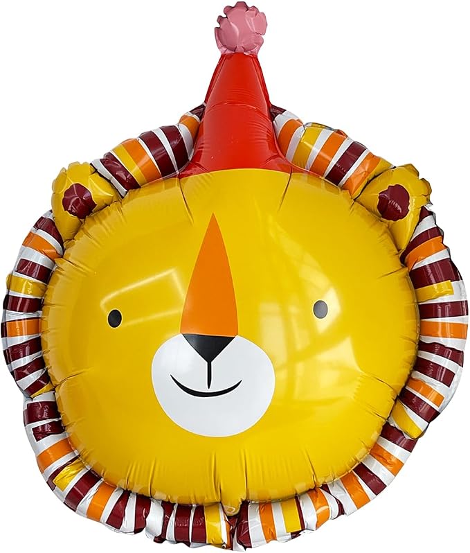 Animal Head Foil Balloon Kit, Lion Bear Monkey Cat foil balloon, Birthday Party - Image 2