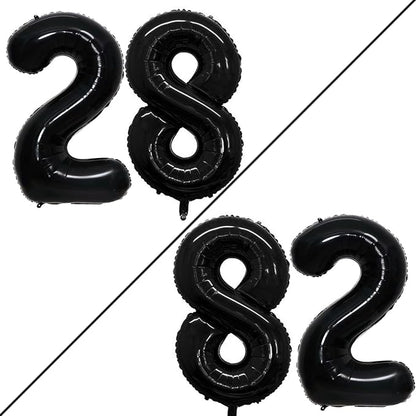 Number 28 Balloons for 28th Birthday Party Decorations, 42 Inch Jumbo Foil by GOER