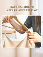 Mulberry Silk Pillowcase for Hair and Skin, SGMSILK 22 Momme Natural Silk Pillow Cases with Zipper, 6A Soft and Smooth Single Sided Pure Silk Pillow Cover (Champagne, Standard 20"x26")