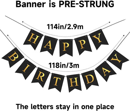Happy Birthday Banner Birthday Party Banner NO DIY Happy Birthday Sign | - Image 3