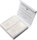 slip The Original King Silk Pillow Case Duo - 100% Pure 22 Momme Mulberry Silk - King Standard Size - Anti-BedHead, Anti-Sleep Crease, White (20" x 36")