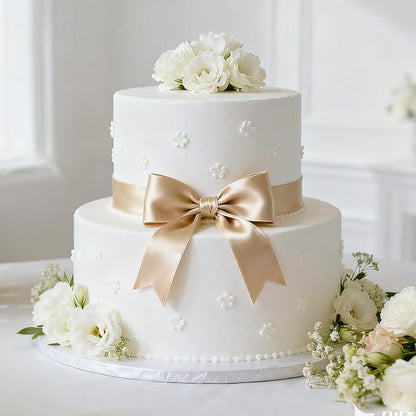 KINGLAKE Champagne Gold Satin Ribbon - Image 6