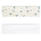 TERSE Boho Headbands for Women Short Hair Floral Headbands Non Slip Elastic Sweat Hairbands Soft Fabric Hair Bands Workout Yoga Running Sport Thin Wrap for Girls