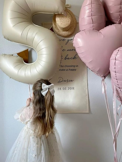 Number 0 Balloons Birthday Decorations, 40In Cream Balloons - Image 5