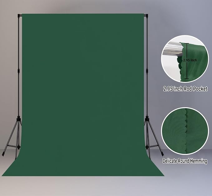 Dark Green Photography Backdrop - Image 2