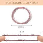 25 PCS Boho Hair Ties, Bracelets Hair Ties for Thick or Thin Hair, 5 Styles Boho Ties for Ponytail Holders, 2.36’’ Hair Ties No-Damage, Christmas Gifts, Multicolor