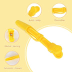 Ondder 24 Pack Alligator Hair Clips, 4.5 inch Clips for Hair Sectioning, Hair Styling Accessories for Women Men Girls Teens, Yellow
