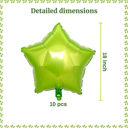 MEETINGU 10PCS 18" Star Balloons Foil Balloons Foil Membrane Balloons Party & - Image 2