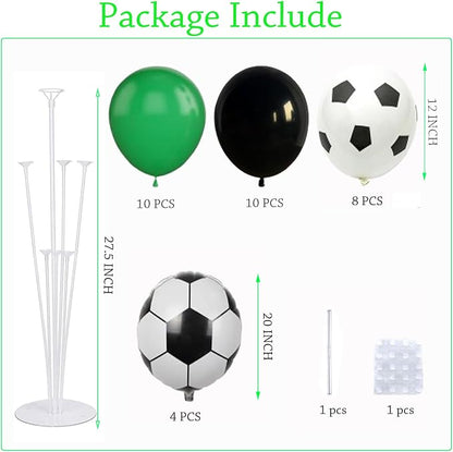 4 Sets Soccer Party Balloons Stand Kit, Soccer Party Balloon Centerpiece - Image 2