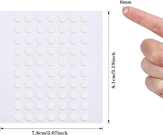 JANYUN 6 mm Sticky Dots, Heavy Duty No Trace Poster Adhesive Mounting Tape - Image 2