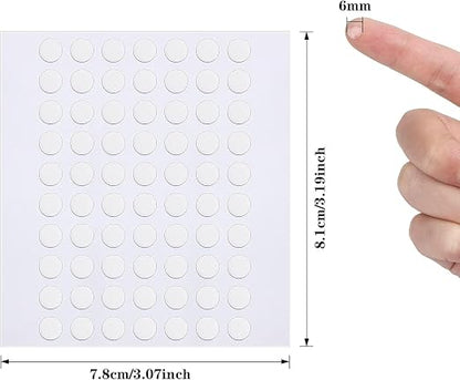JANYUN 6 mm Sticky Dots, Heavy Duty No Trace Poster Adhesive Mounting Tape - Image 2