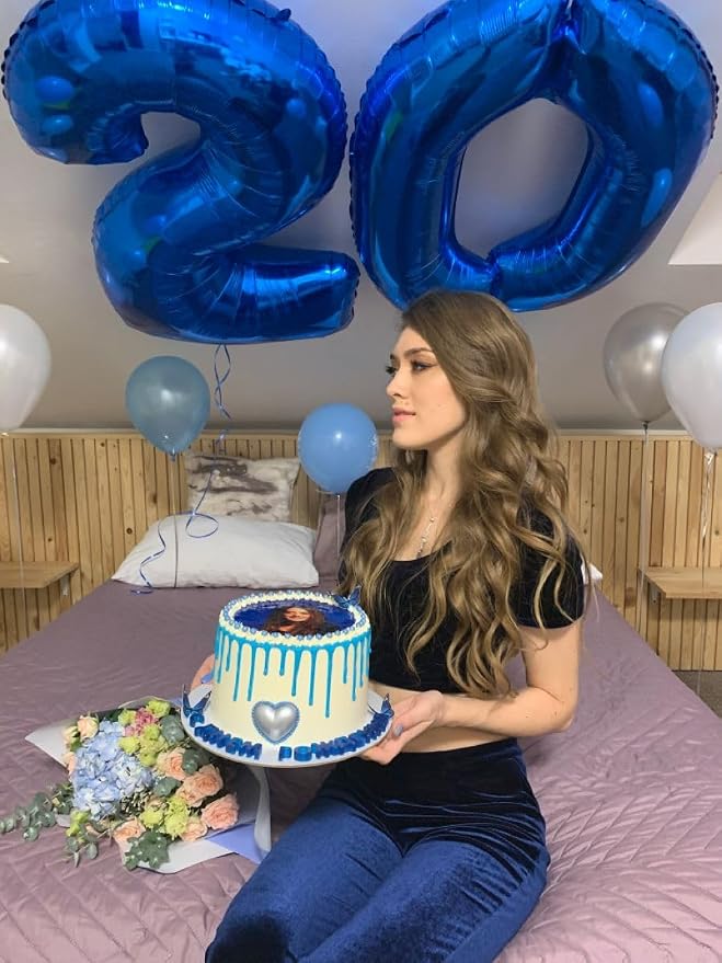 Night Blue Number 0 Balloon 40 inch, 0th Birthday Party Balloons Decorations | - Image 5