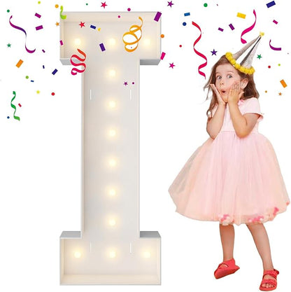 4FT Marquee Light Up Letters, Large Marquee Letters, Mosaic Balloon Frame Big by MerryMosaics
