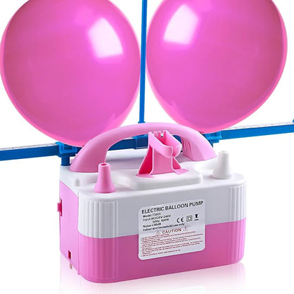 Balloon Pump Electric, 110V 600W Balloon Blower Inflator Dual Nozzle Air Pump by QIPUMP
