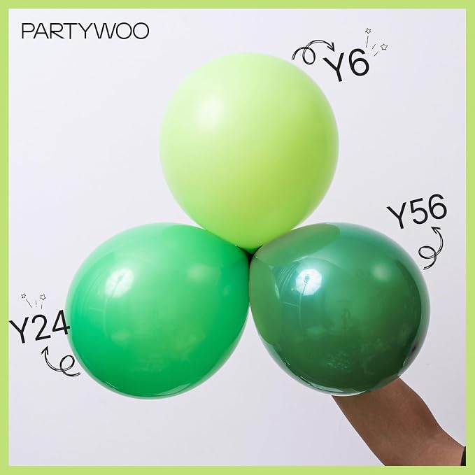 PartyWoo Lime Green Balloons 50pcs Small Mini Neon Balloons 5 Inch | Graduation - Image 6